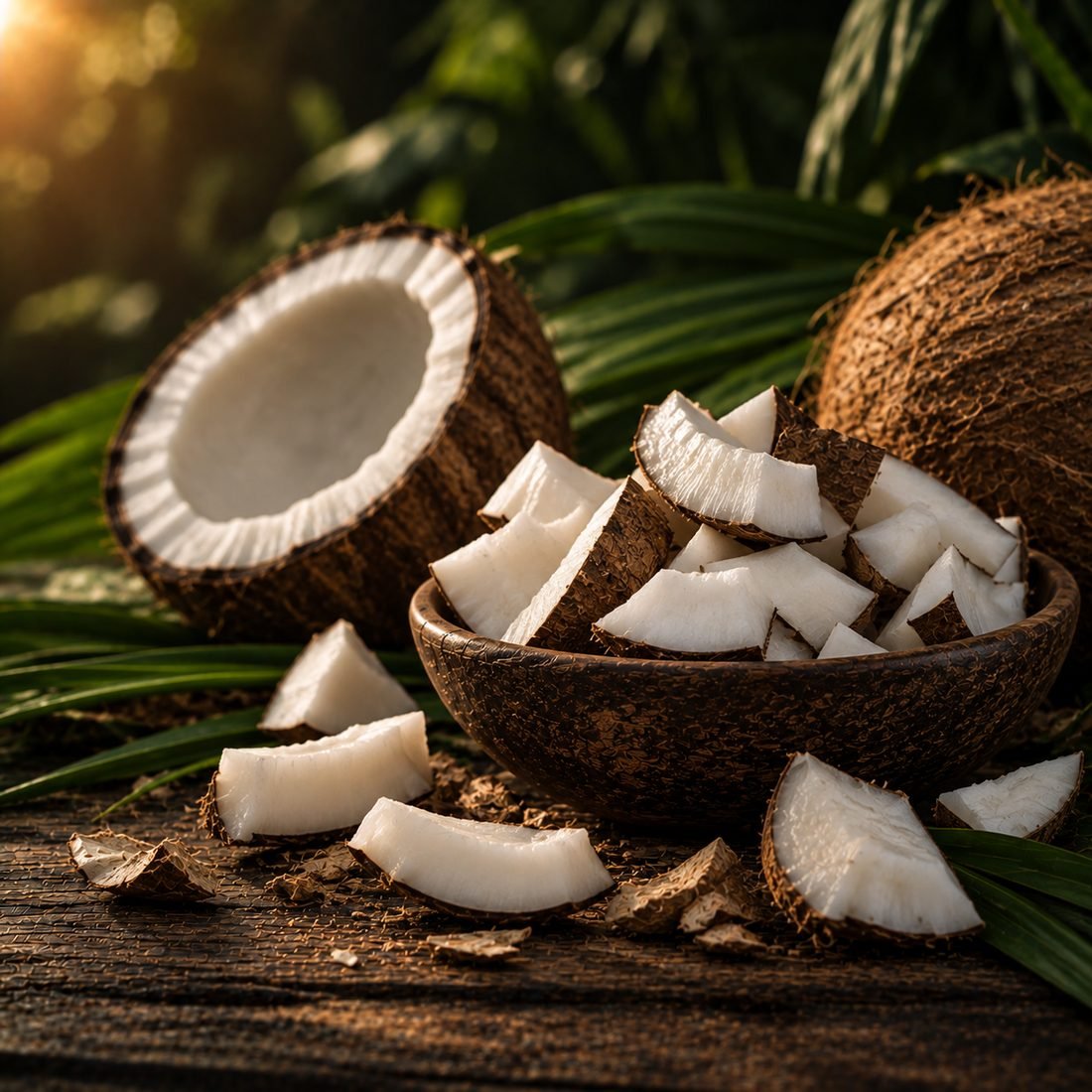 Indian segregated coconut